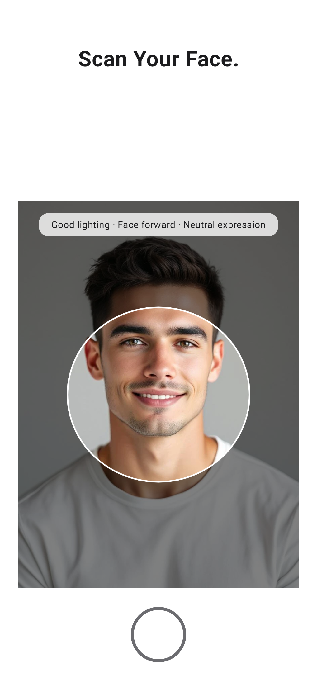 Looksmax AI selfie capture